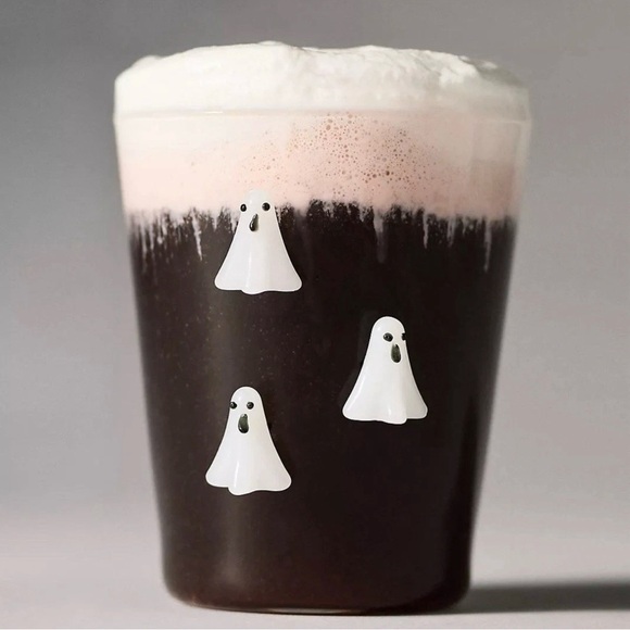 Anthropologie Other - Anthropologie Halloween Icon Borosilicate Juice Glass GHOST 14oz NEW